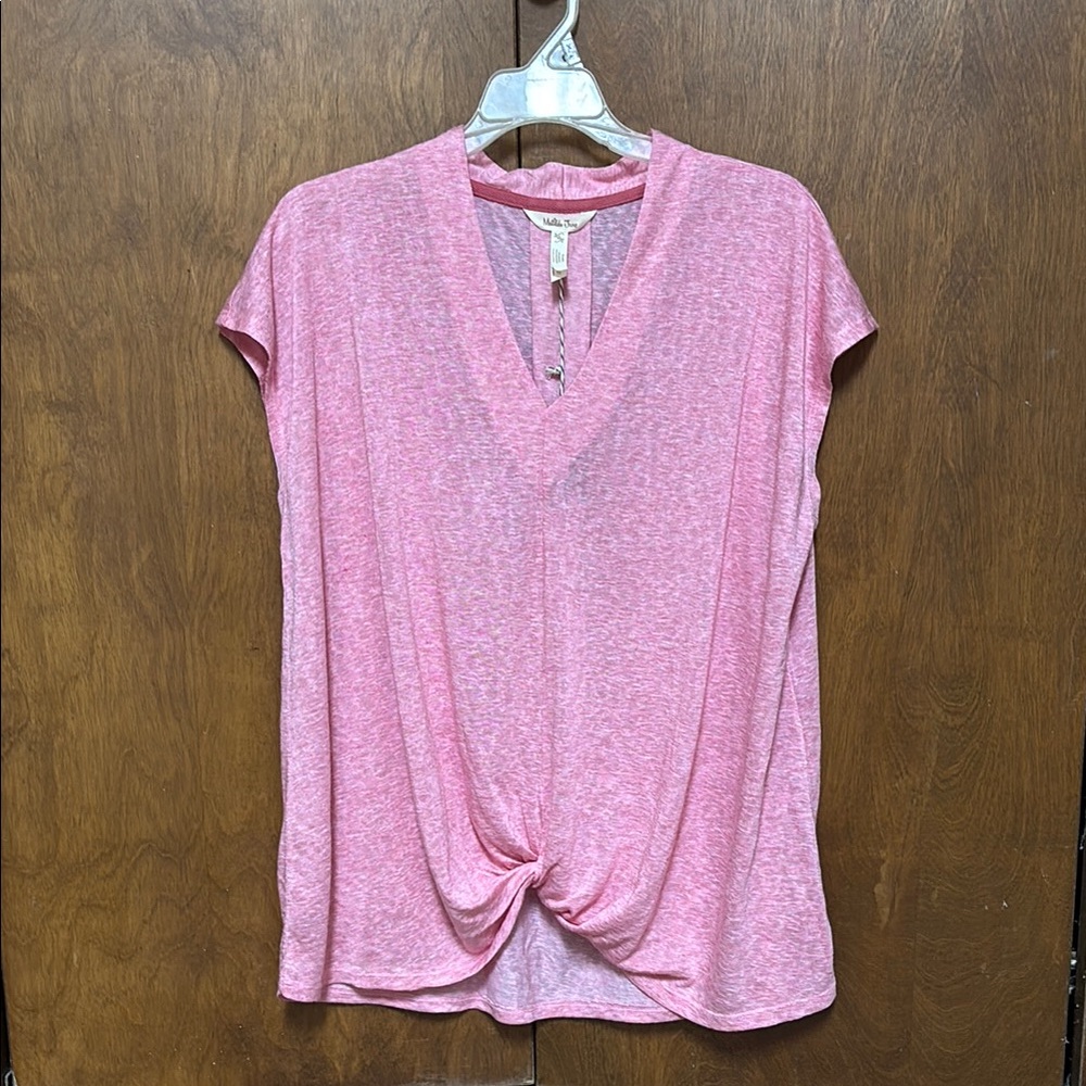 Matilda Jane Pink V-Neck Twist Front Top